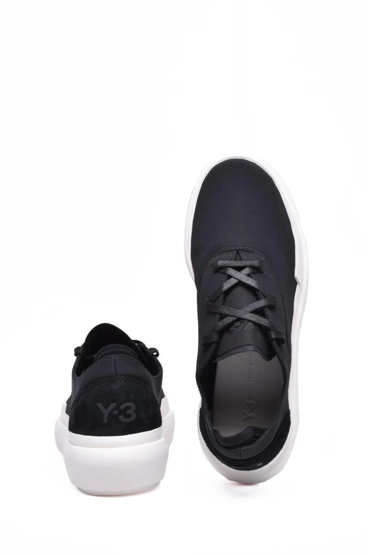 Y-3 Ajatu Court Formal Sneakers Leather Polyester - Black