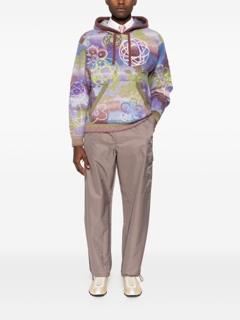 Kenzo Beige Cargo Pocket Drawstring Trousers