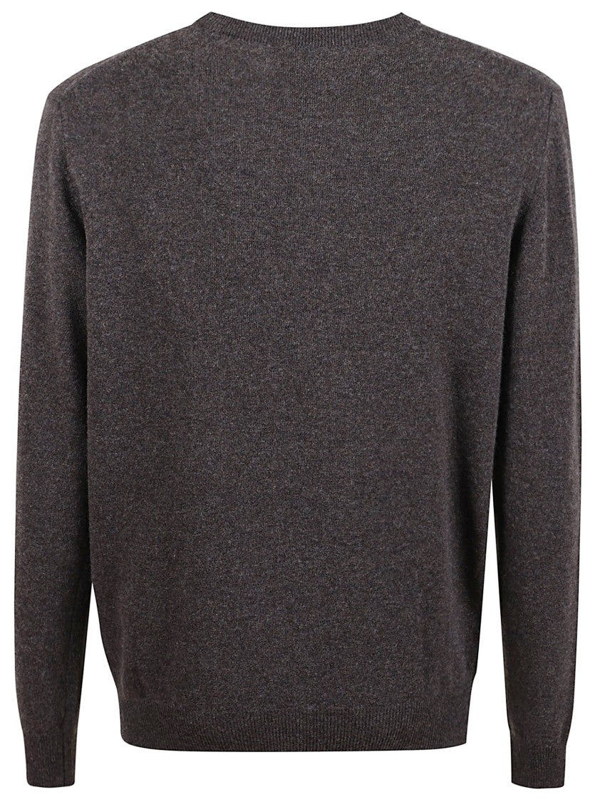 Woolrich Classic Brown Wool Crew Neck Sweater