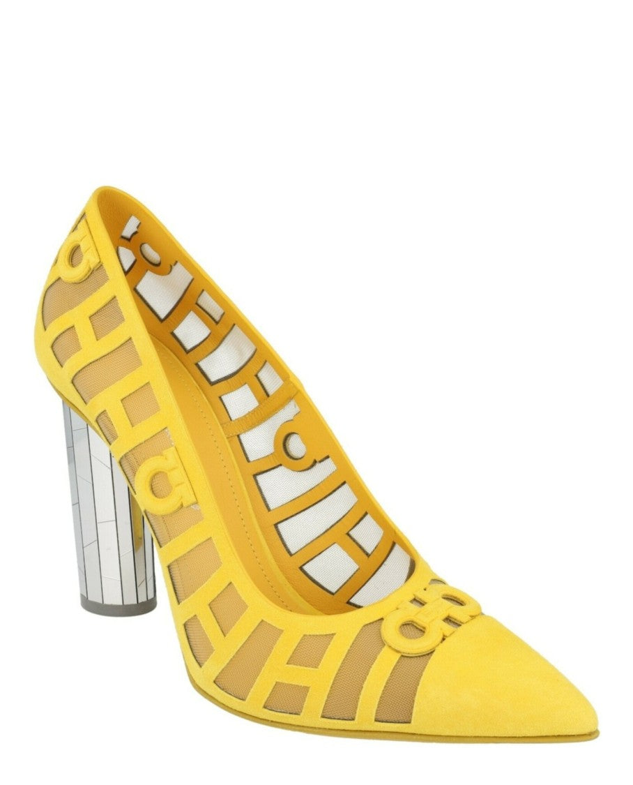 Ferragamo Florise X5 Suede Pumps