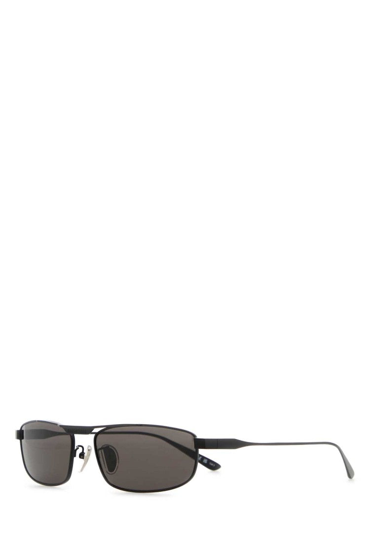 Balenciaga Black Metal Tag 3.0 Rectangle Sunglasses