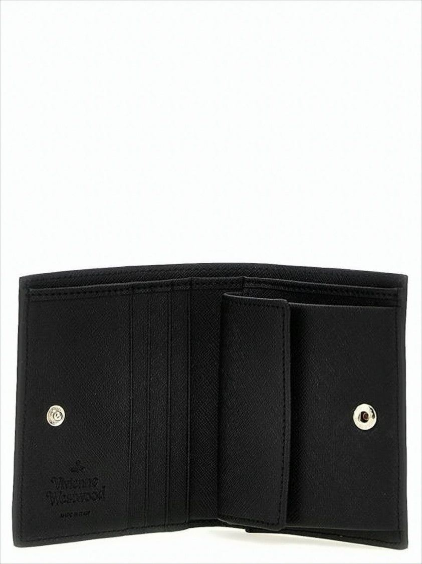 Vivienne Westwood Compact Textured Polyurethane Wallet
