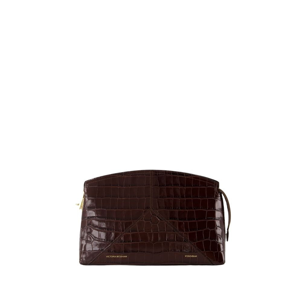 Victoria Beckham The Victoria Clutch - Leather - Brown