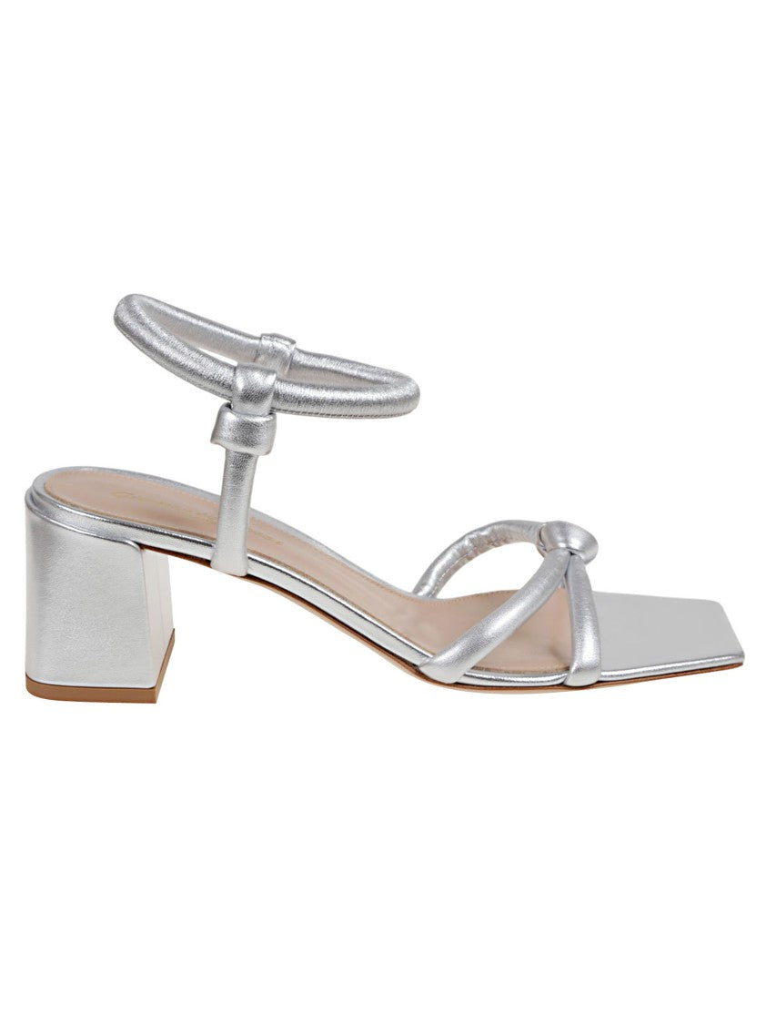Gianvito Rossi Metallic Leather Sandal