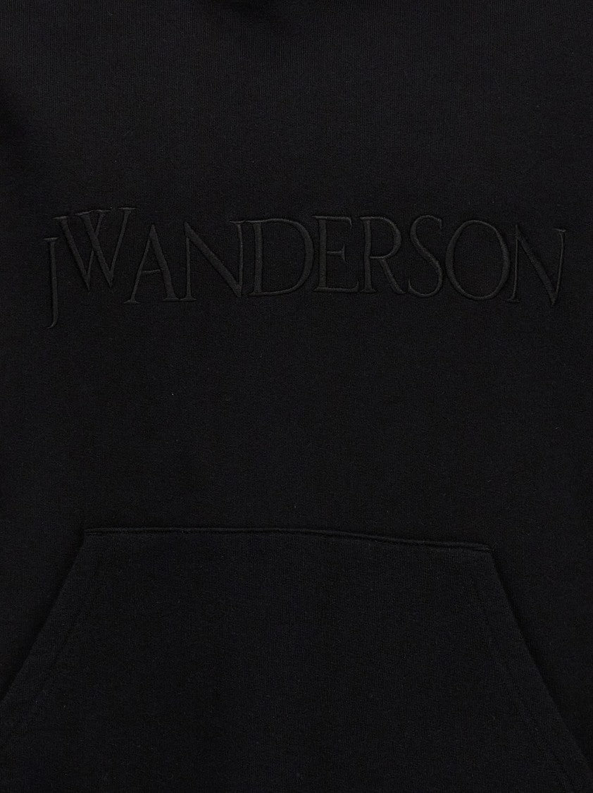 J. W. Anderson Tone-On-Tone Logo Hoodie With Drawstring Hood