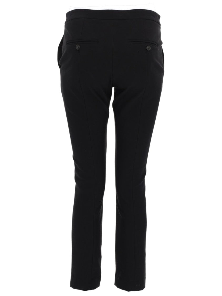 Vince Tailored Mid-Rise Cotton-Blend Slim Pants