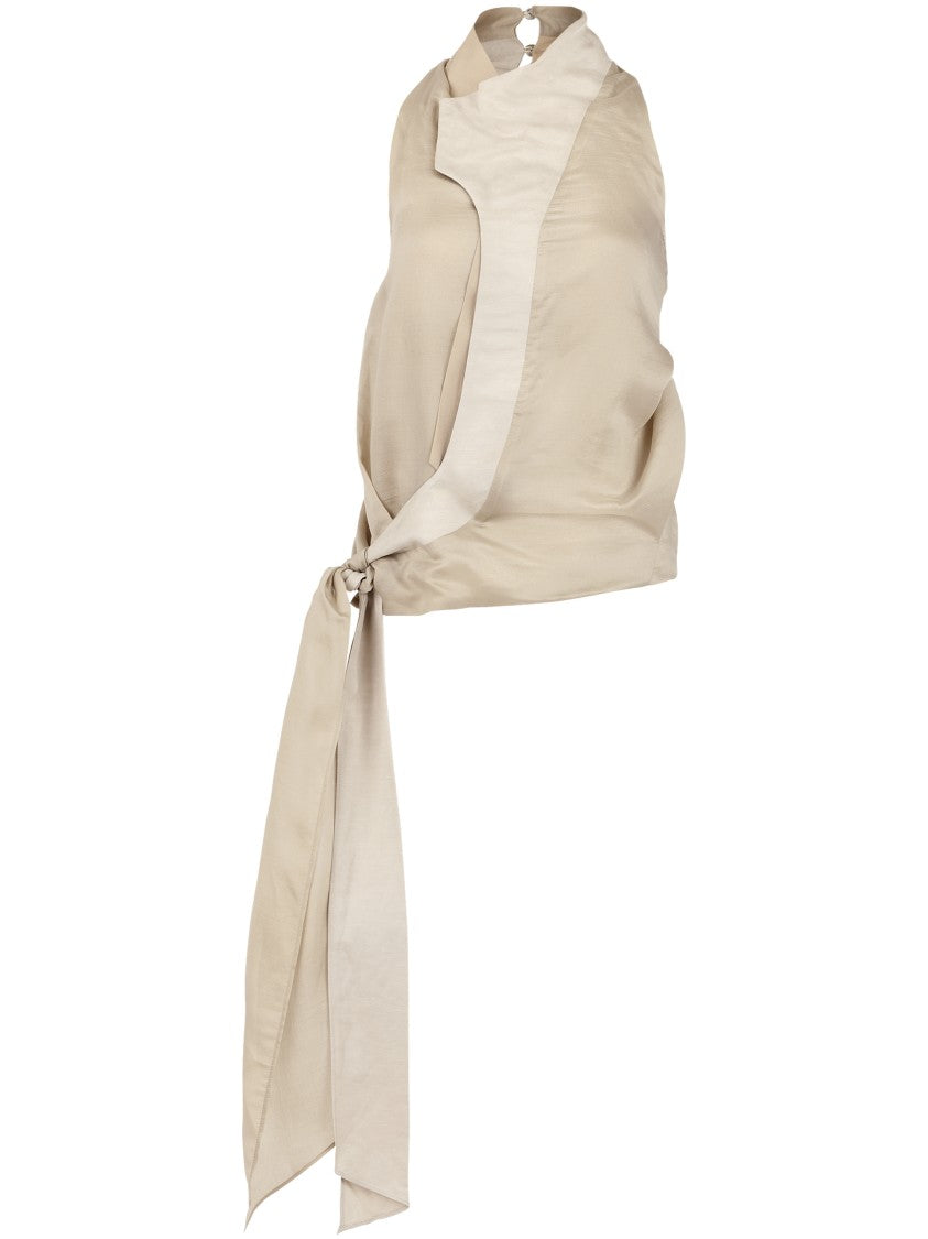 Entire Studios Fluid Top With Asymmetrical Neckline