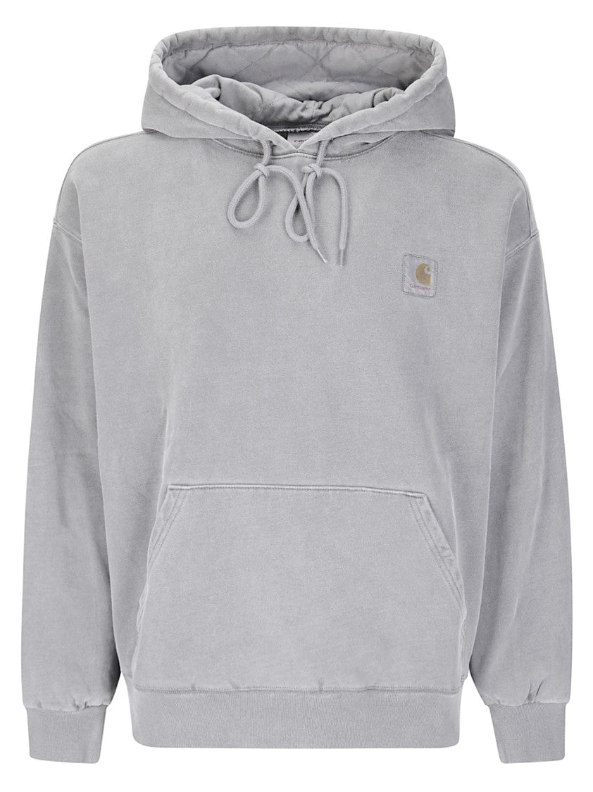 Carhartt Wip Cotton Hooded Sweatshirt With Kangaroo Pocket And Ribbed Details