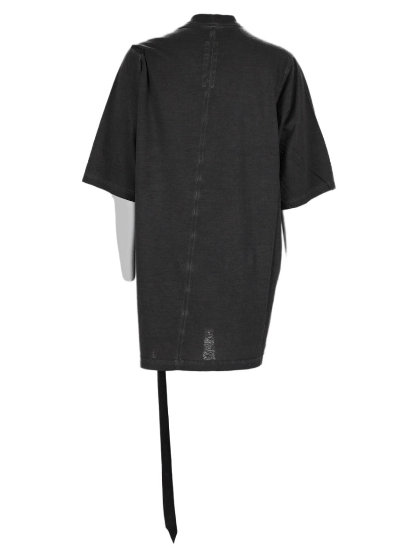 Drkshdw By Rick Owens Black Oversized Geometric Cotton T-Shirt