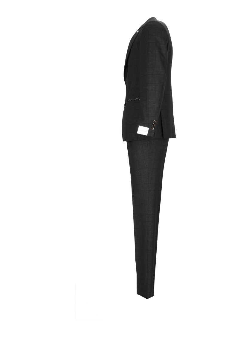 Luigi Bianchi Sartoria Black Drop 7 Checkered Suit