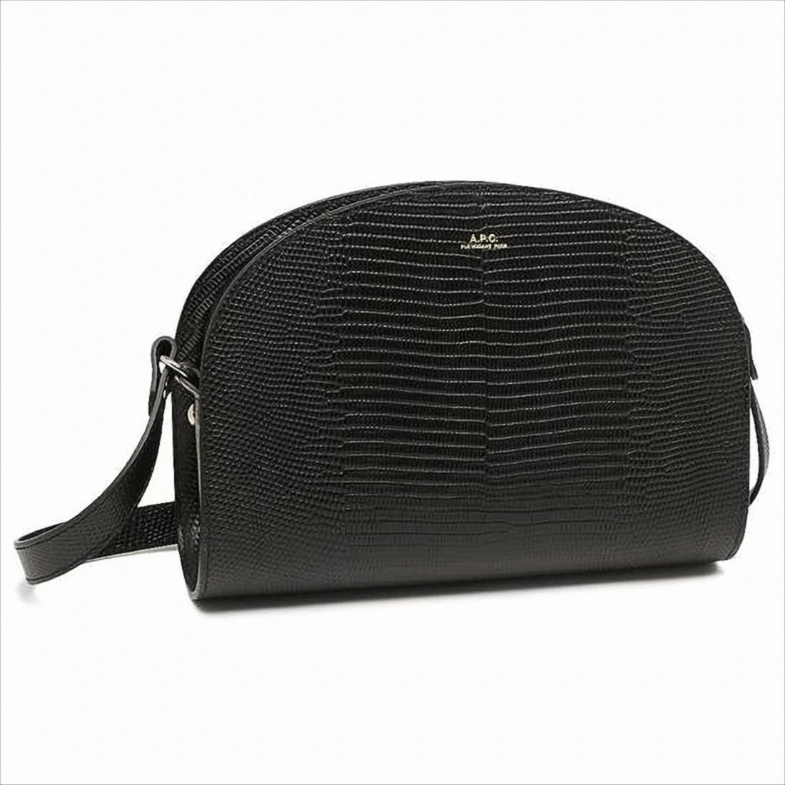 A.P.C. Textured Leather Shoulder Bag