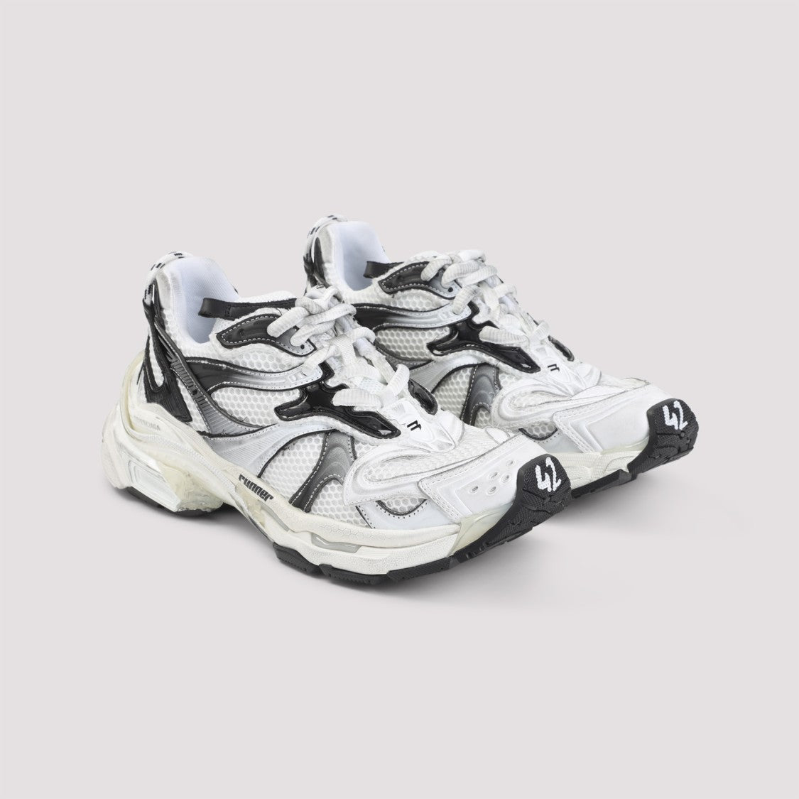 Balenciaga Chunky Layered Sneakers With Textured Sole