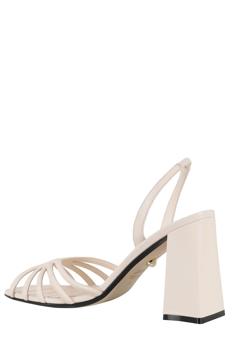 Alevi` Milano Square Toe Sandals With 3D Cage Design