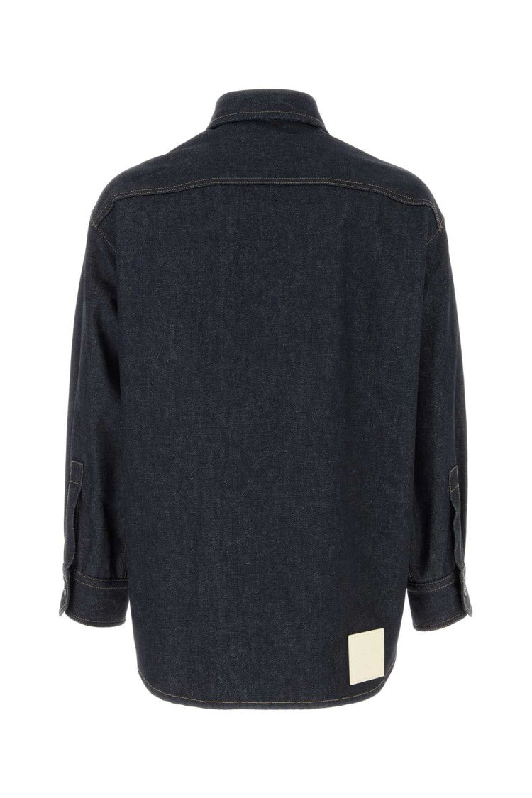 Valentino Garavani Dark Blue Denim Oversize Shirt