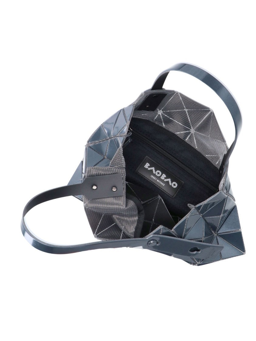 Bao Bao Issey Miyake Grey Carat Geometric Panel Pvc Handbag