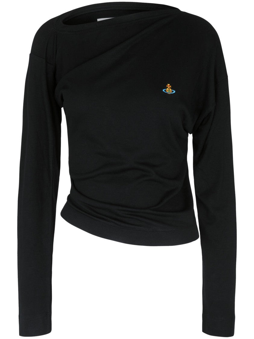 Vivienne Westwood Hebo Asymmetrical Long-Sleeve Top