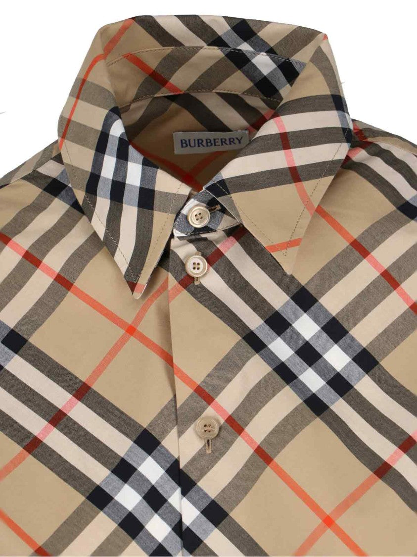 Burberry "Check" Shirt – Beige
