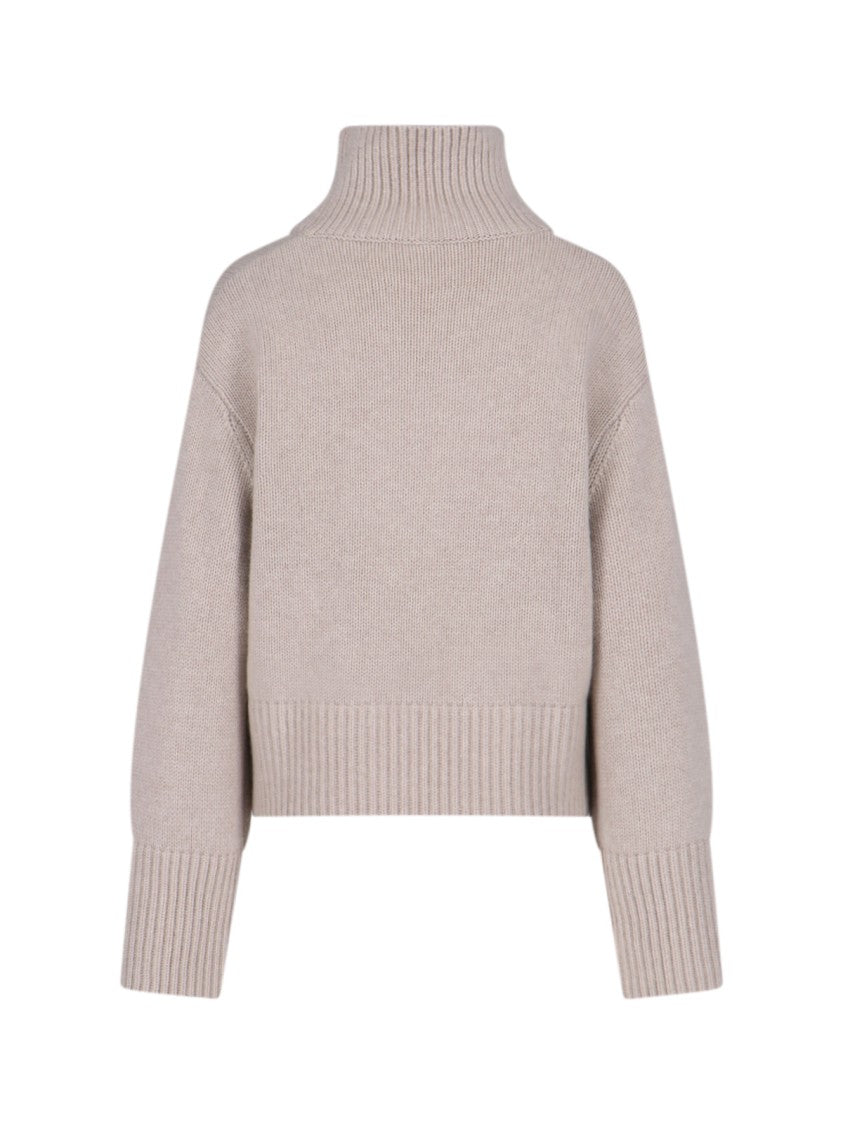Lisa Yang "Fleur" Sweater Beige