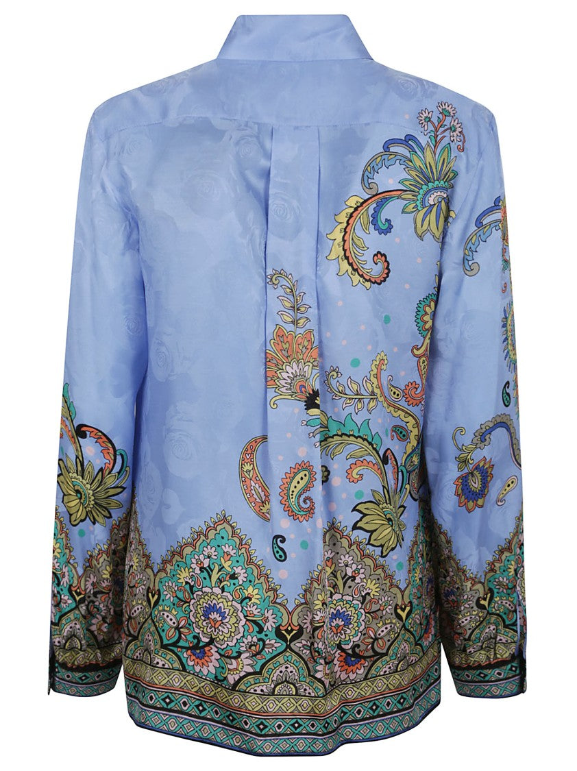 Etro Paisley And Floral Print Silk-Viscose Shirt