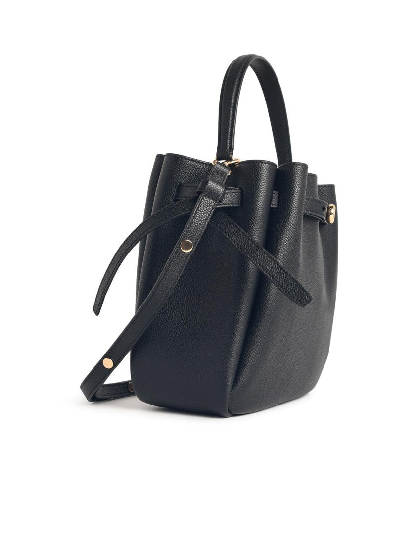 Tory Burch Small 'Romy' Bucket Bag In Black Leather