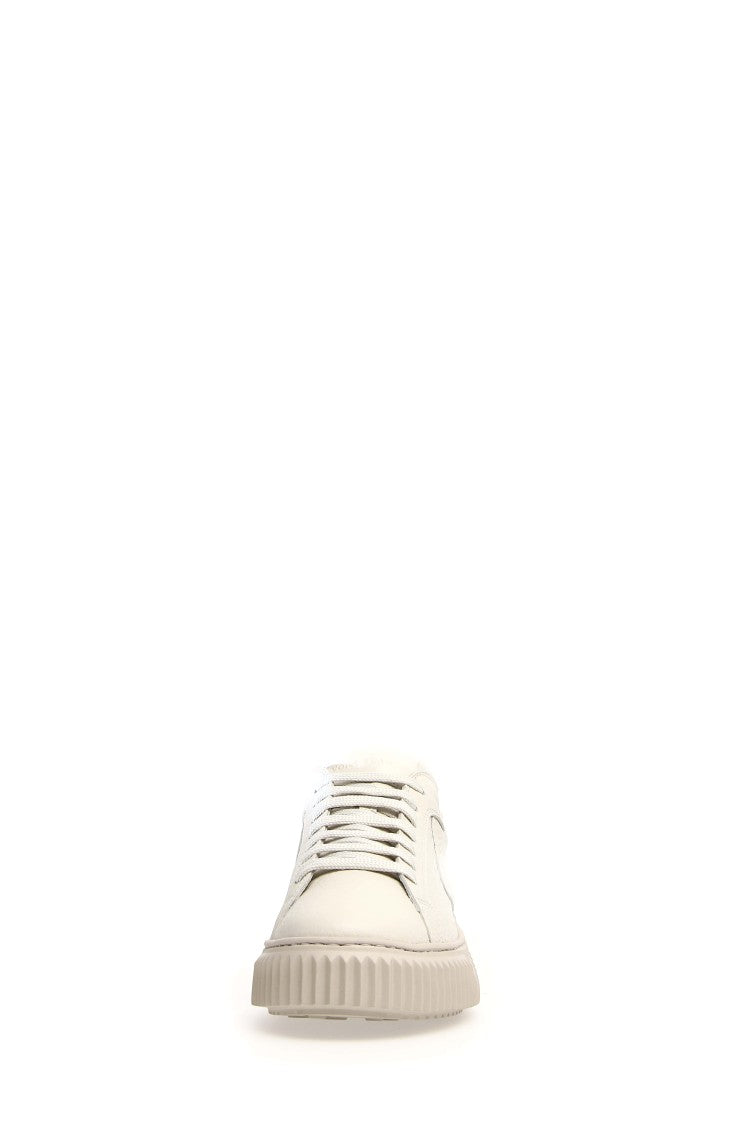 Voile Blanche Calfskin Sneakers Removable Insole Ultra-Light Rubber