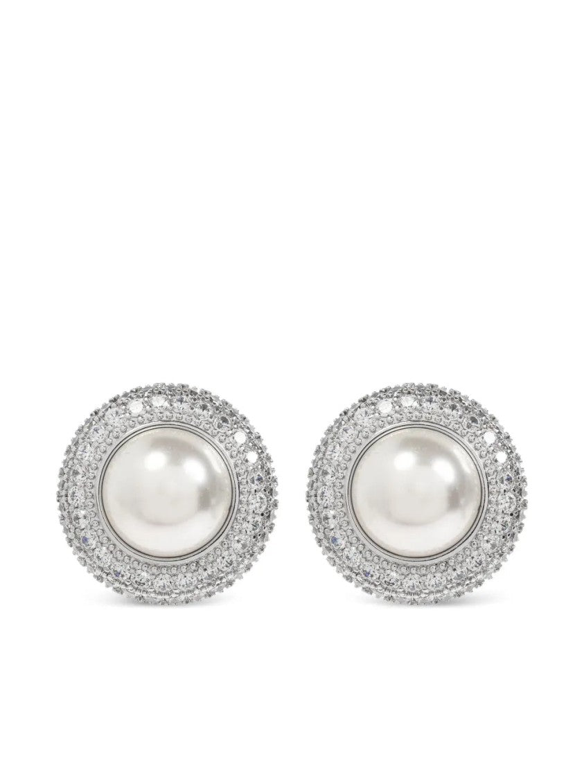 Self-Portrait Crystal-Embellished Stud Earrings