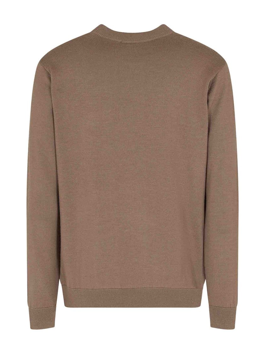 Emporio Armani Wool Knit Crew Neck Sweater