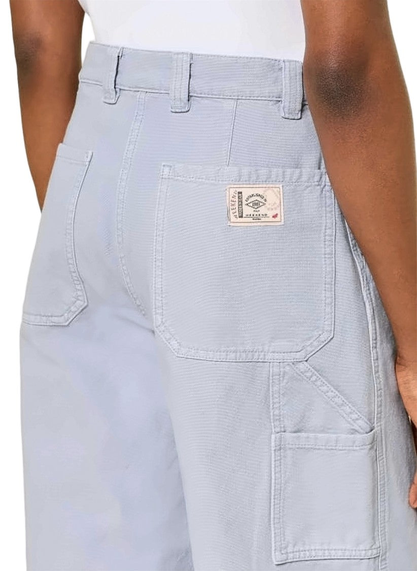 Max Mara High-Waisted Straight-Leg Pants With Textured Finish