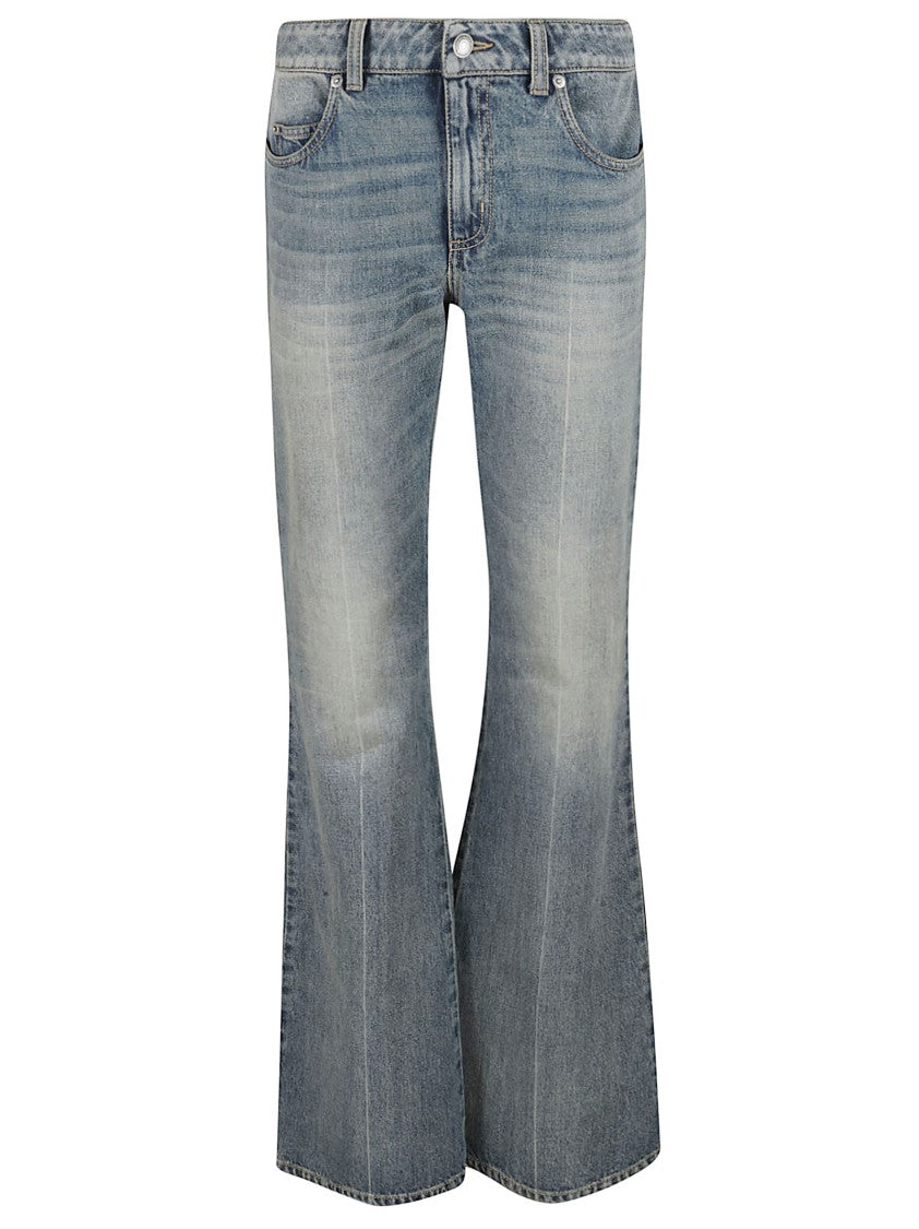 Alexander Mcqueen Flared High-Waisted Jeans With Vintage Appeal