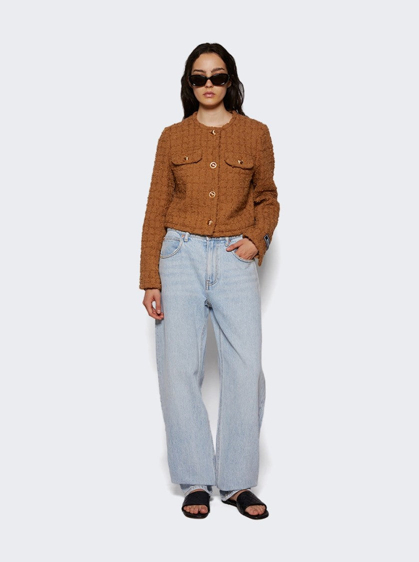 Alexander Wang Zipped Back Slit Wide-Leg Jeans