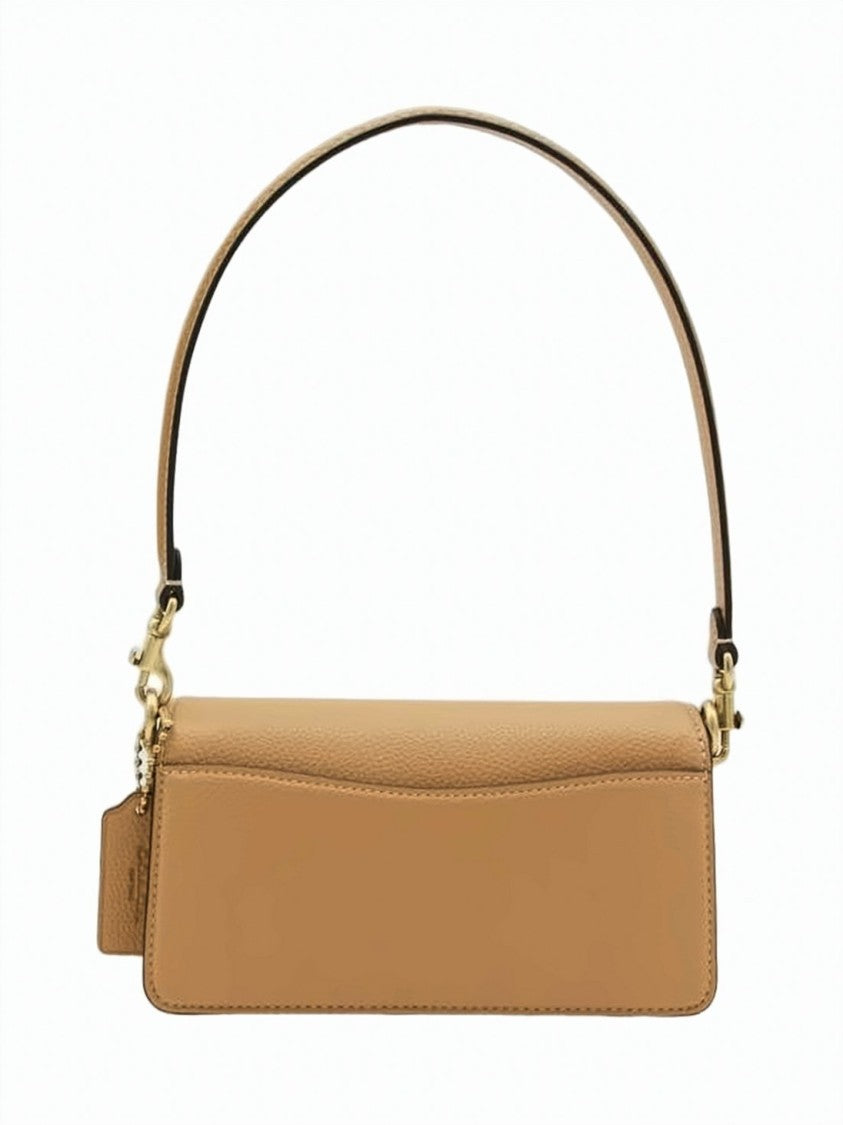 Coach Textured Calf Leather Crossbody Bag With Gold-Tone Emblem