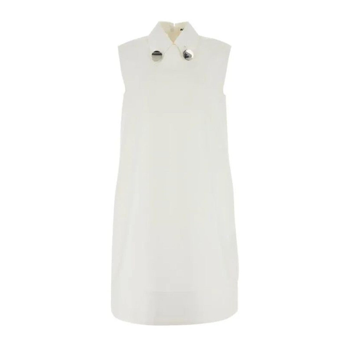 Jil Sander Chic White Sleeveless Dress