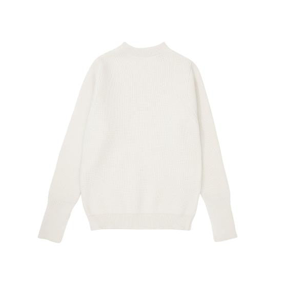 Andersen-Andersen Merino Wool Sweater With High Neckline And Ribbed Texture