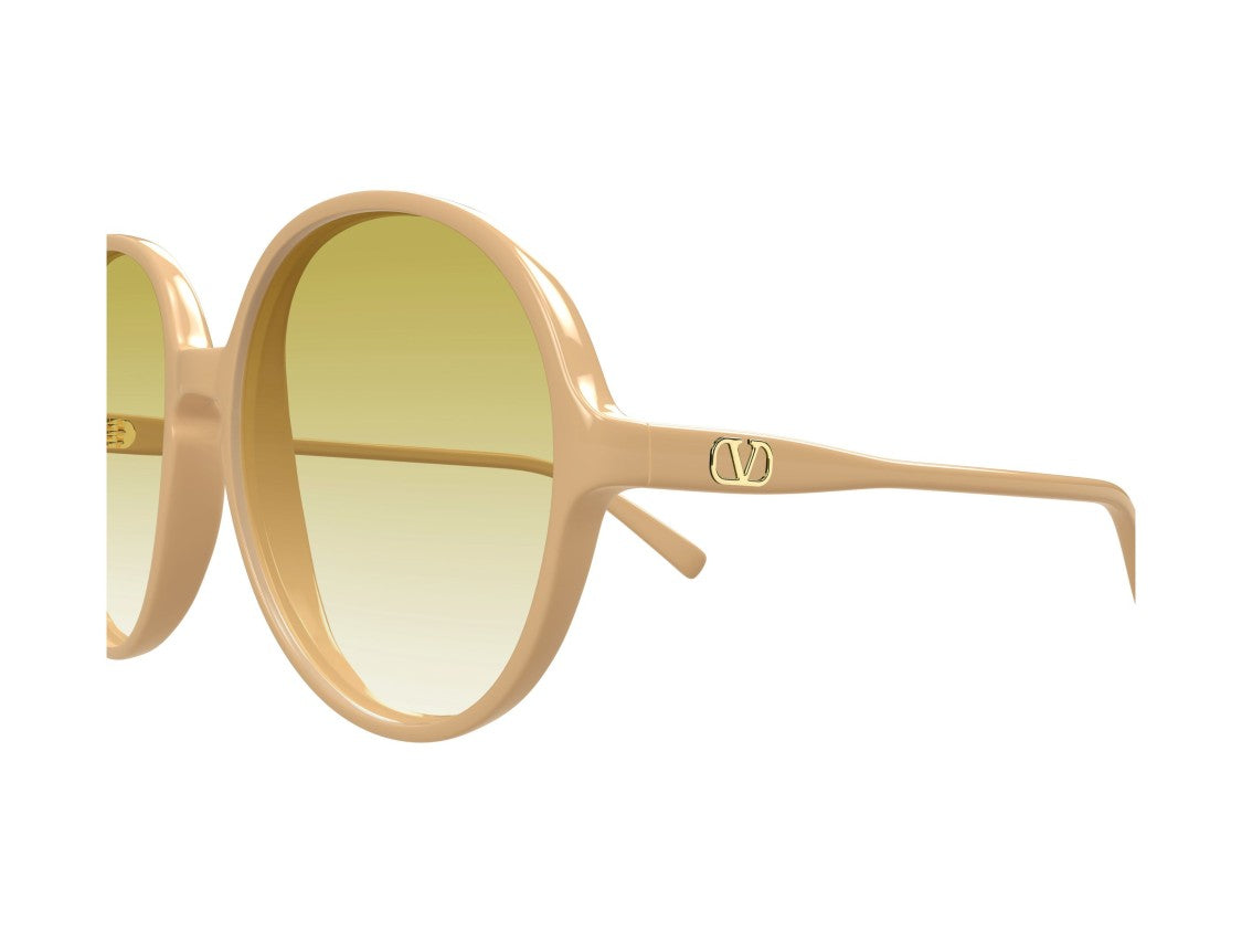 Valentino Yellow Vg0017s Gradient Acetate Round Sunglasses