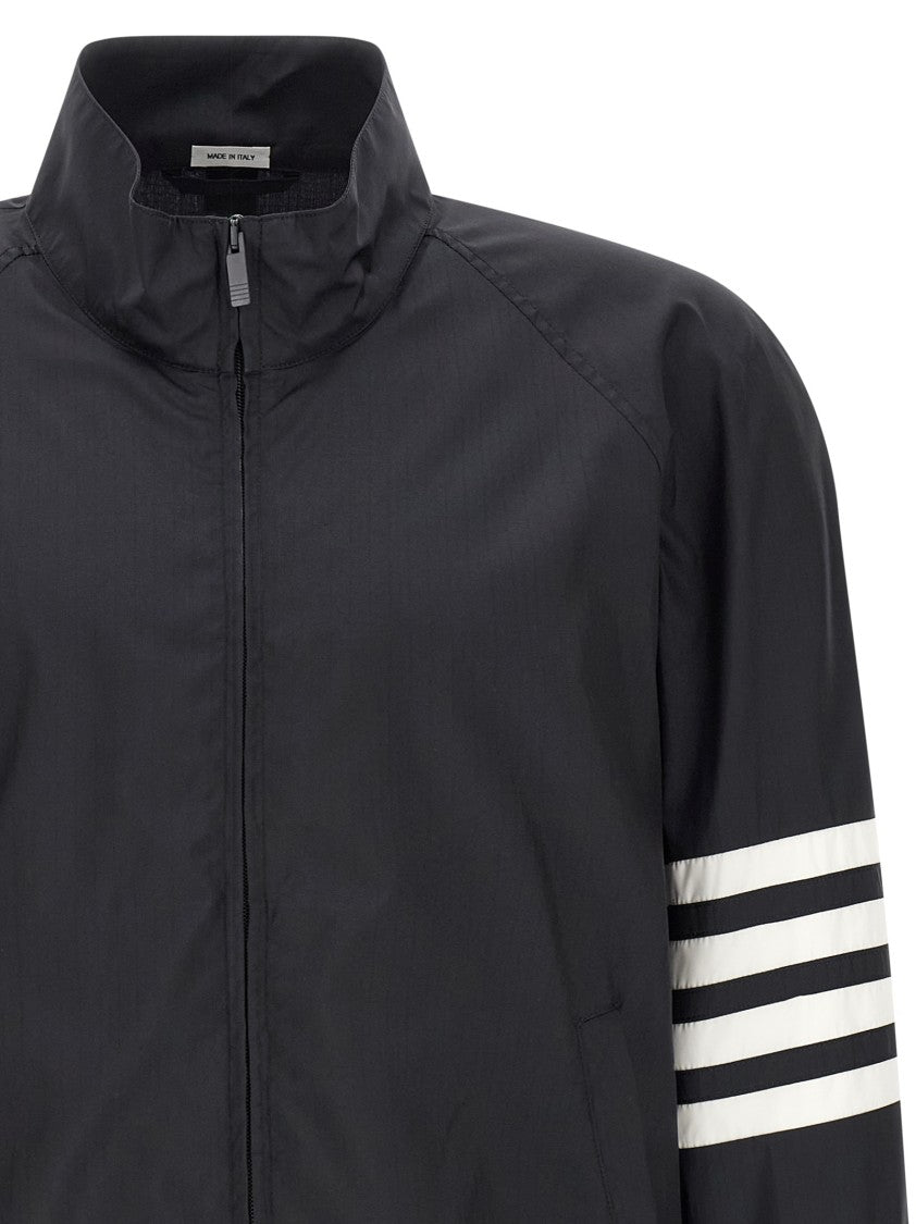 Thom Browne '4Bar' Shiny Ripstop Fabric Jacket