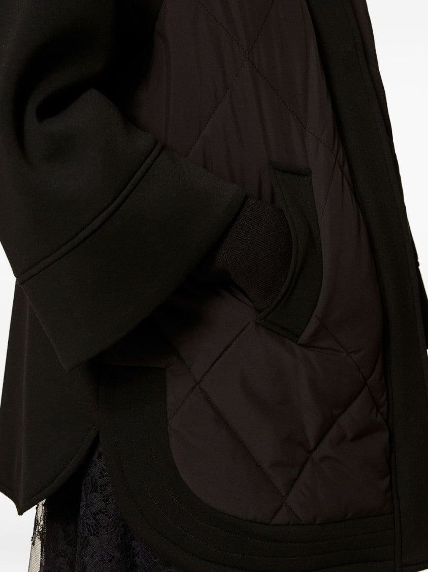 Twinset U&B Cape-Inspired Short Coat With Quilted Detailing