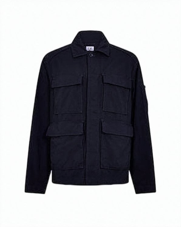 C.P. Company Structured Black Jacket With Classic Collar