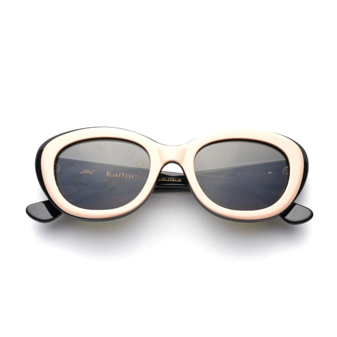 Kador Grace Oval-Frame Two-Tone Sunglasses With Bold Design