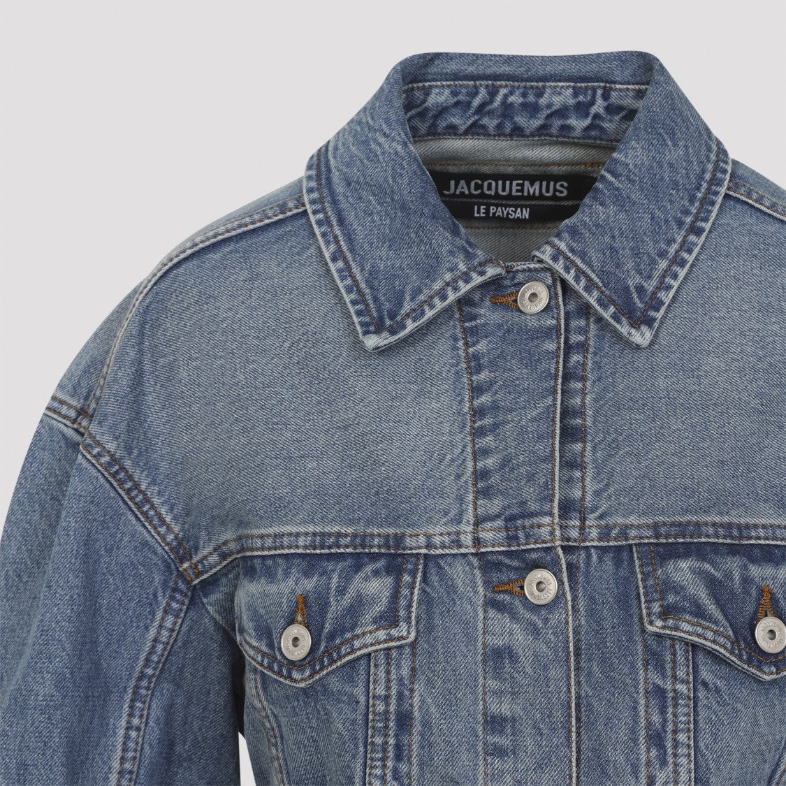 Jacquemus La Veste De-Nimes Blue Cotton Jacket