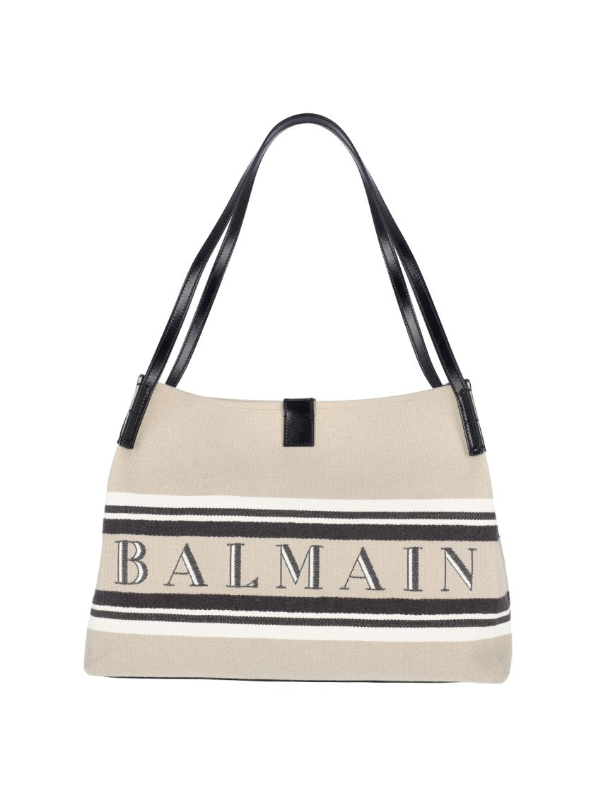 Balmain White Bag With Sleek Design