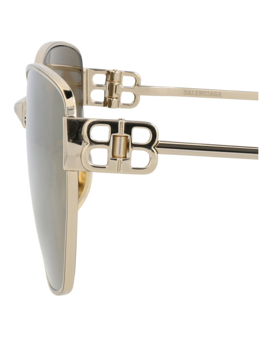 Balenciaga Cat Eye-Frame Metal Sunglasses
