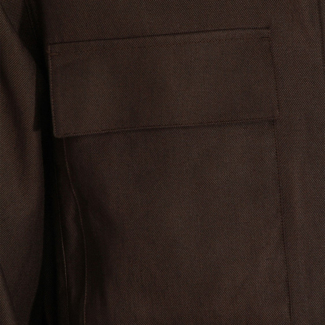 Nn.07 Brown Minimalist Jacket With Front Zipper And Flap Pockets