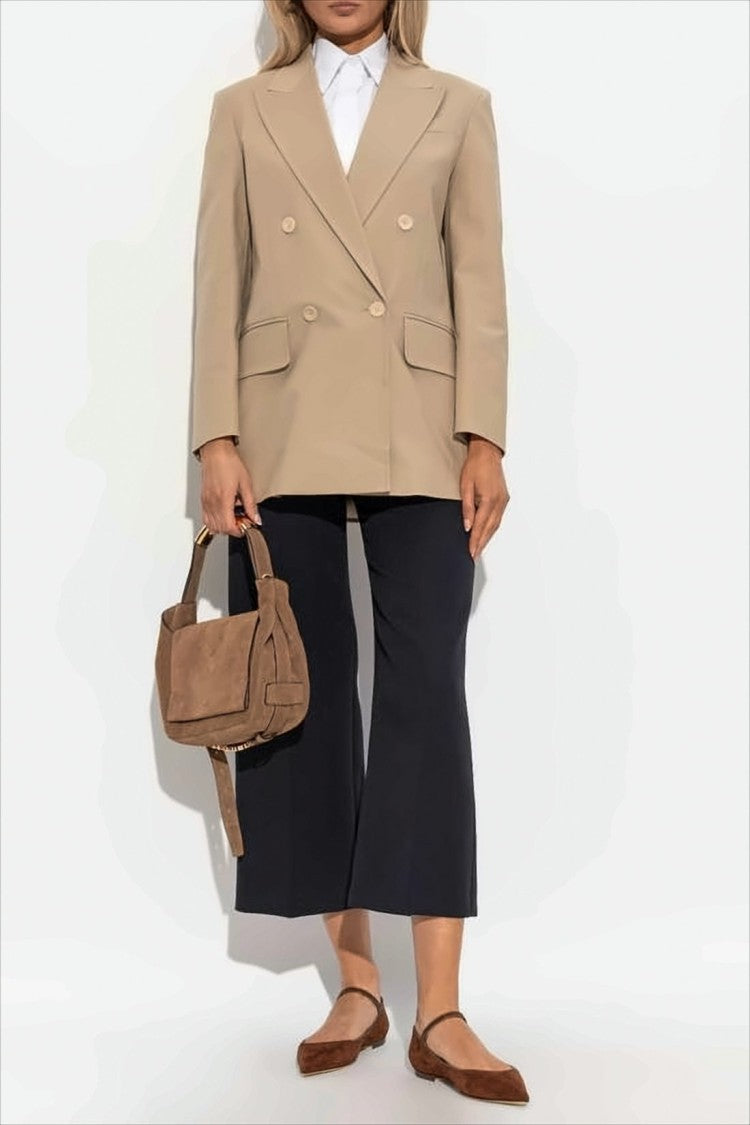 Max Mara Tailored Double-Breasted Jacket With Structured Silhouette