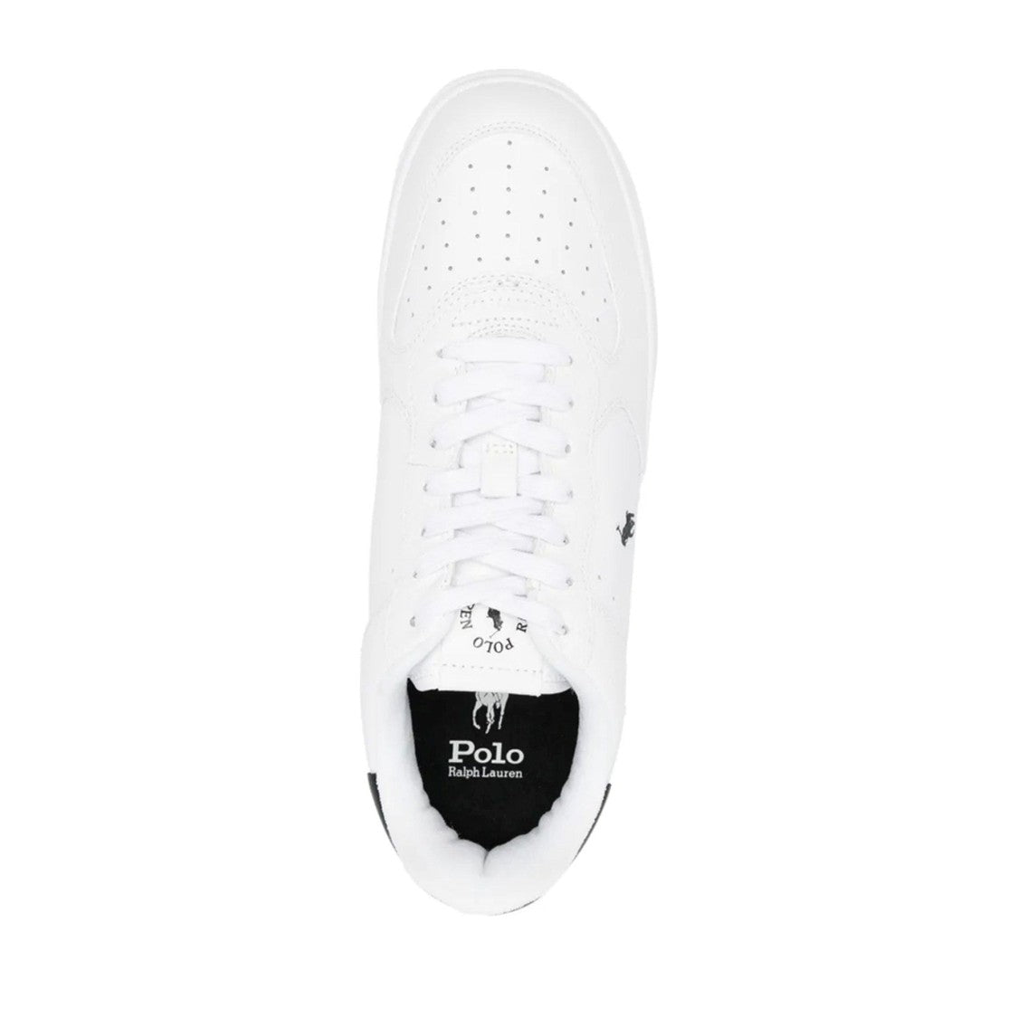 Polo Ralph Lauren Multicolor Masters Perforated Detail Textured Grip Leather Sneakers