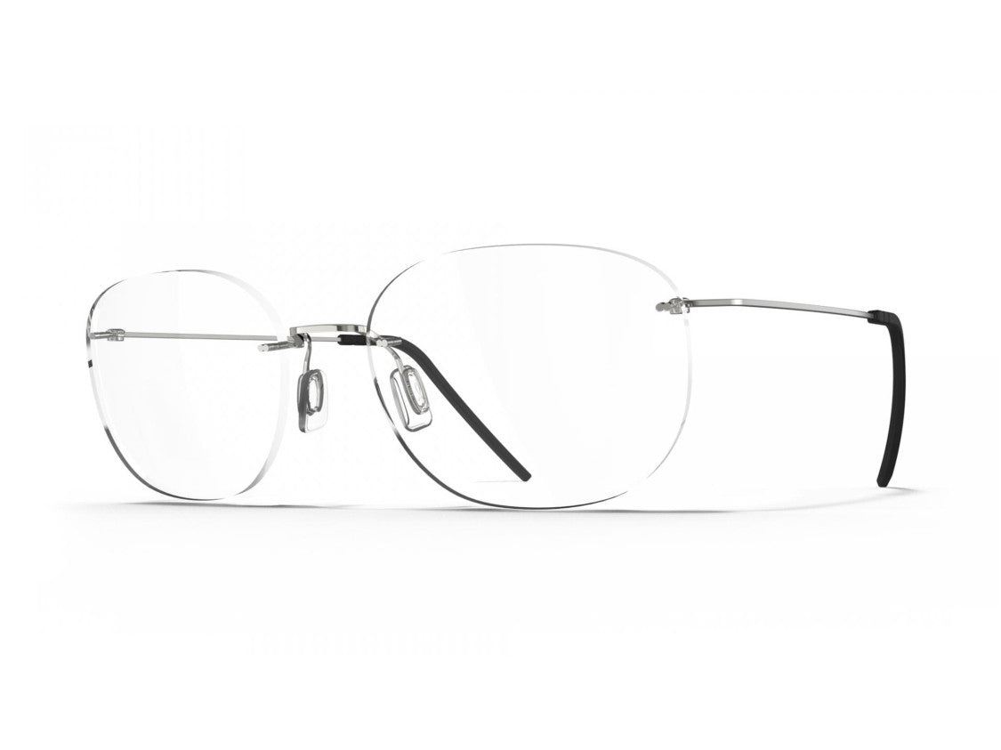 Blackfin Silver Bf1069 Titanium Rimless Eyeglasses