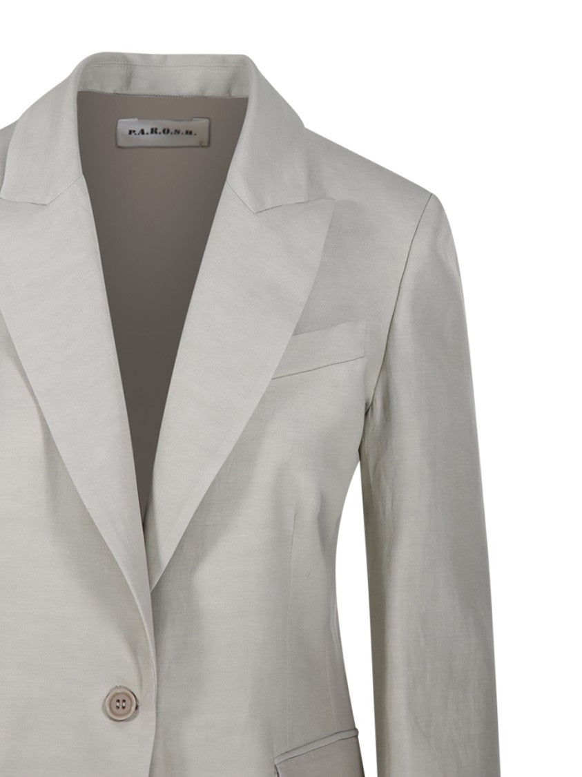 Parosh Tailored Blazer With Classic Lapel