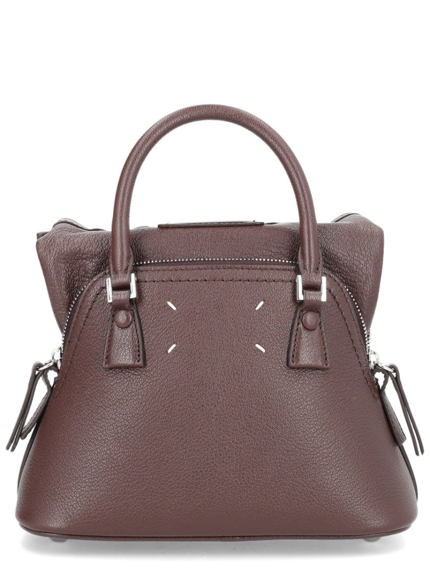 Maison Margiela Structured 5Ac Classique Leather Trapezoidal Bag