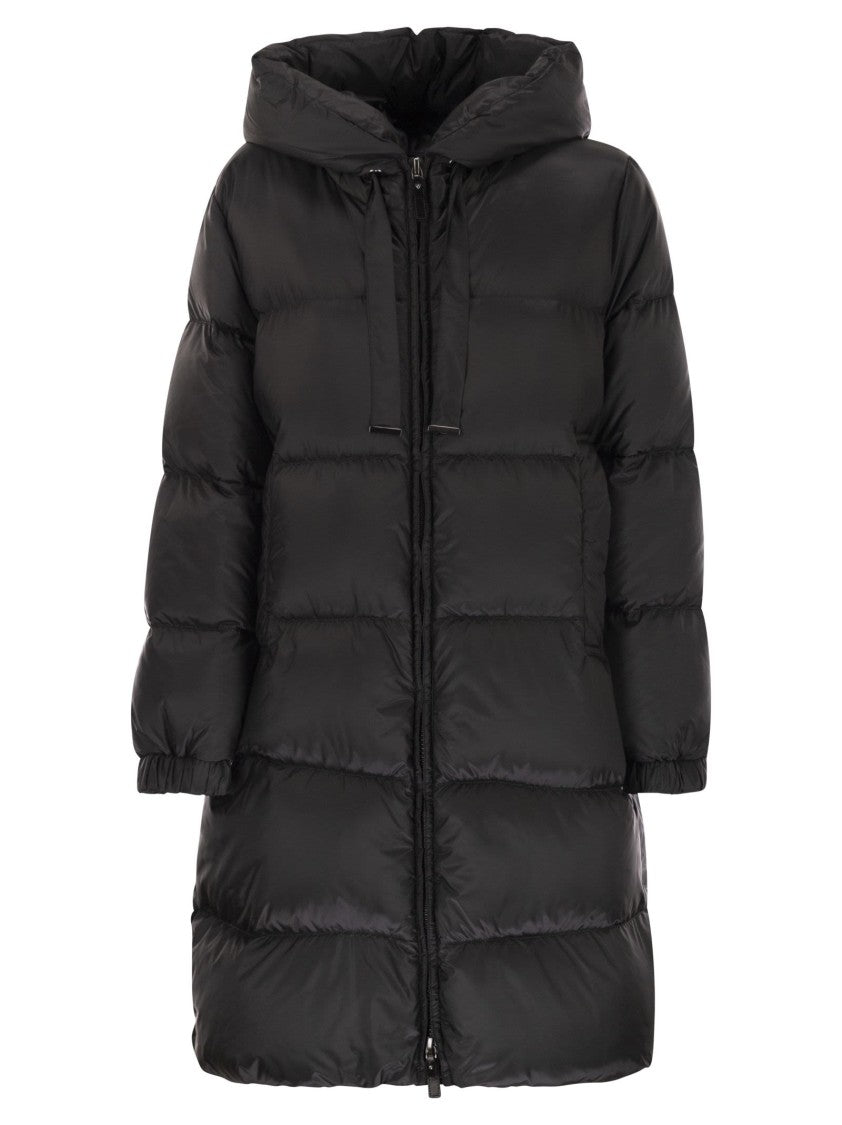 Max Mara Sei - Midi Down Jacket In Water-Repellent Canvas