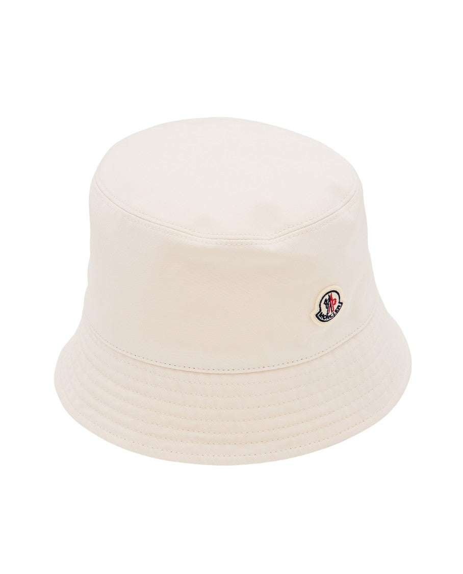 Moncler Wide-Brimmed Bucket Hat With Signature Logo Detail