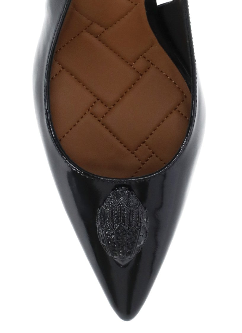 Kurt Geiger Black Rhinestone Patent Leather Pumps